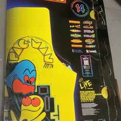 Arcade 1-up. Brand New Pac-man , 14 Games 4ft Tall 