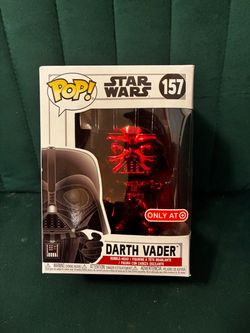 Red Darth Vader Pop 157 bobble head