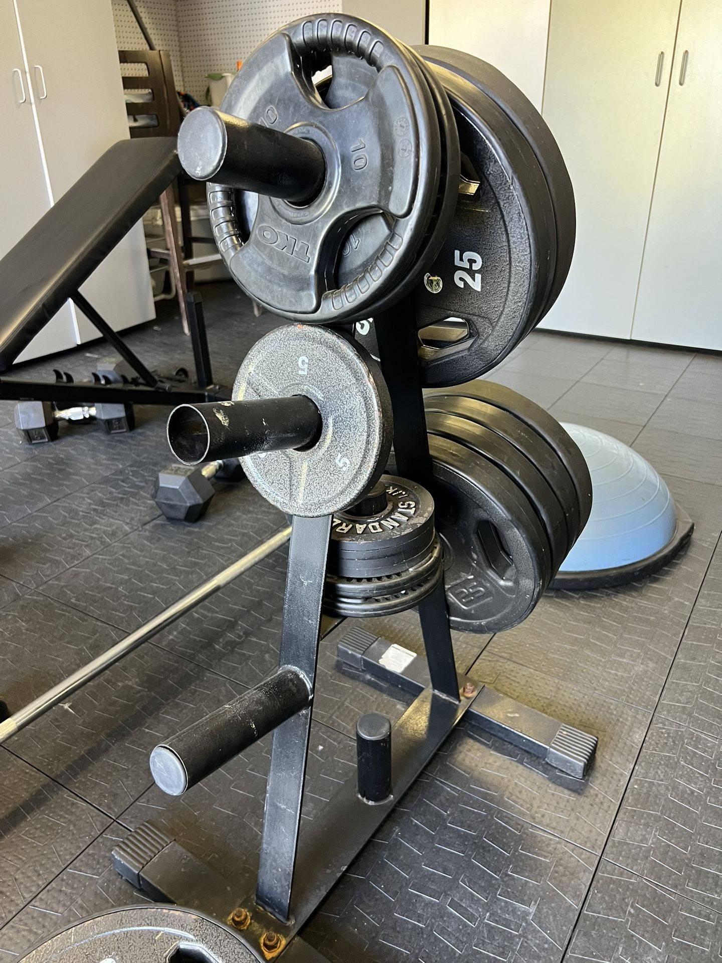Plate Rack with Weights 