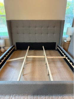 King size bed frame (no mattress)