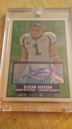 Desean Jackson auto rookie card