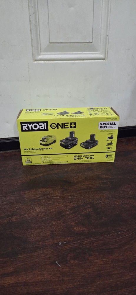 Ryobi 18 Vt Batters 4.0 2.0 And Charger Set New
