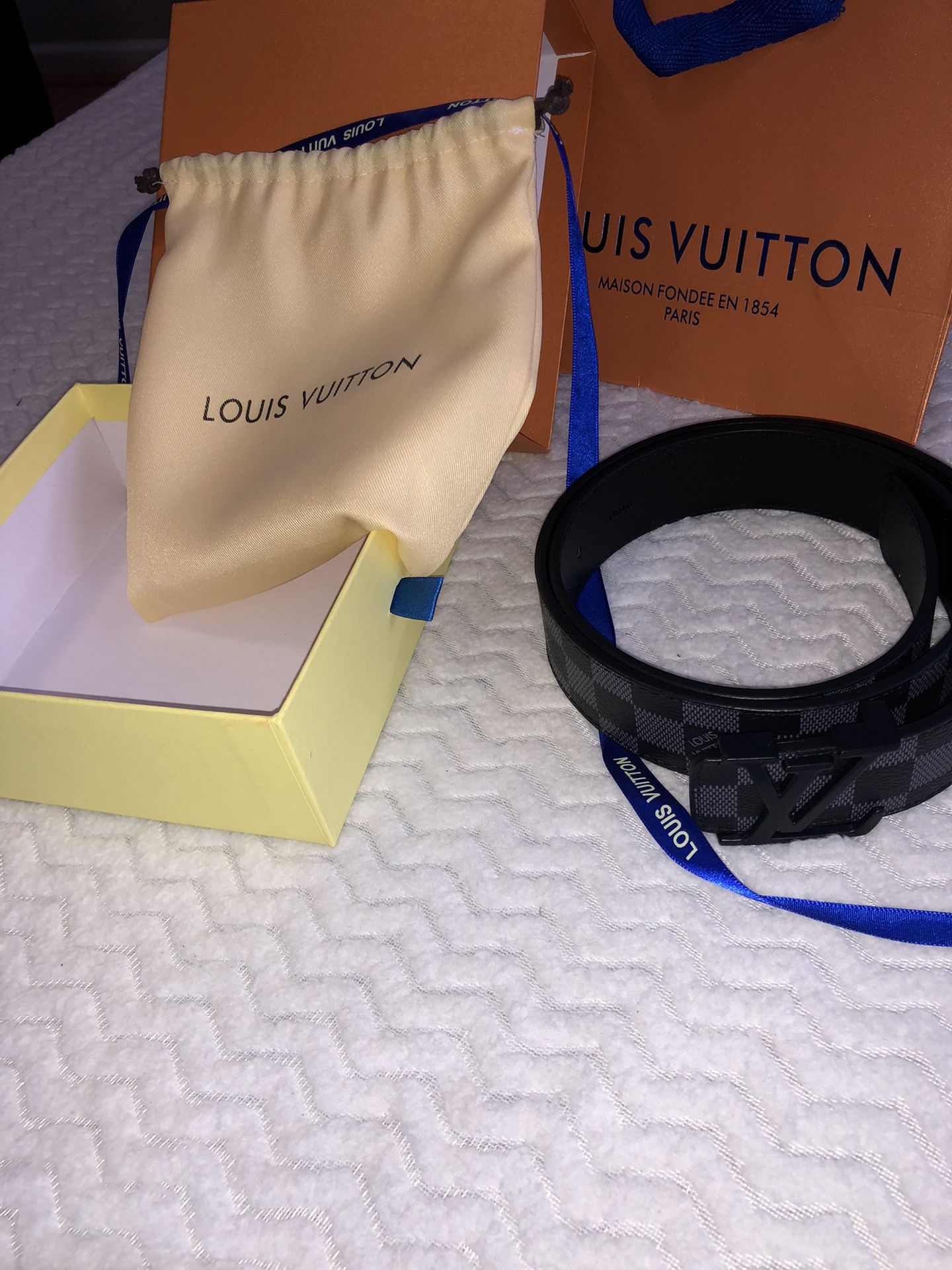 NEW LV Belt Black- Mens