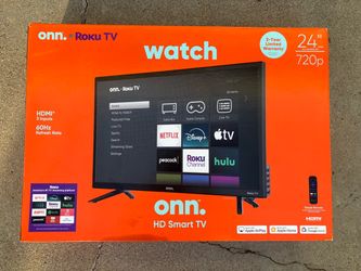 24 Inch Smart TV onn. Brand 720p