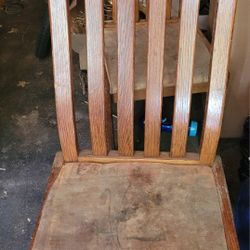 Five Wood Chairs