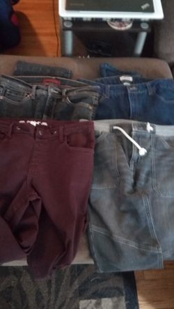 4 pair of jeans size 16 kids. Just in time for the school year.