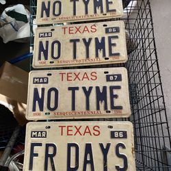 Vintage License Plates 