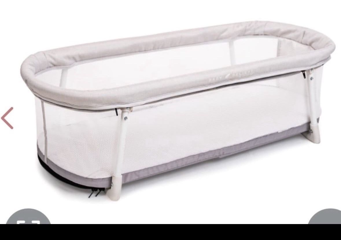 Baby Delight Snuggle Nest Bassinet, Portable Baby Bed, For Infants 0 – 5 Months, Driftwood Grey  Open box item  INVENTORY NUMBER: 106