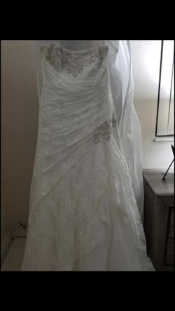 wedding dress, size 16, David's Bridal