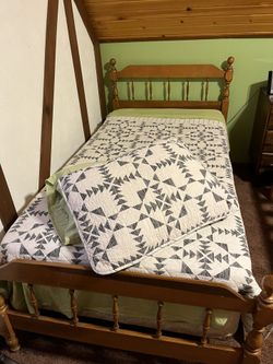 Two Twin Bed Frames With Box Springs