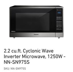 Panasonic Cyclonic Wave Inverter Microwave