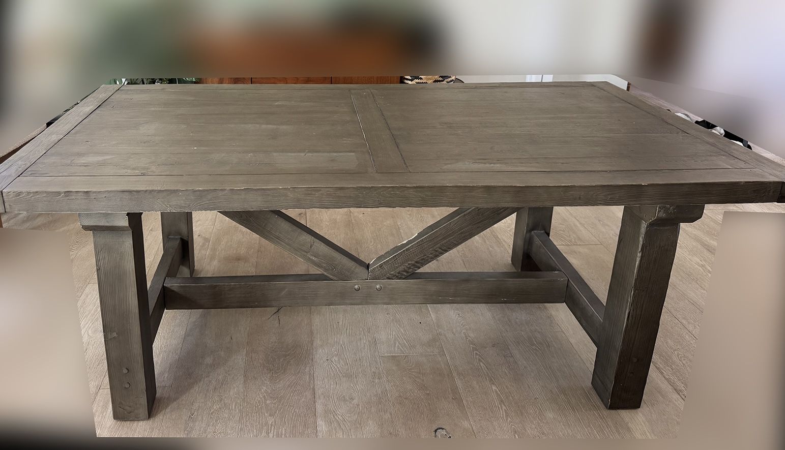 POTTERY BARN farmhouse Extendable Dining Table 86”-122”