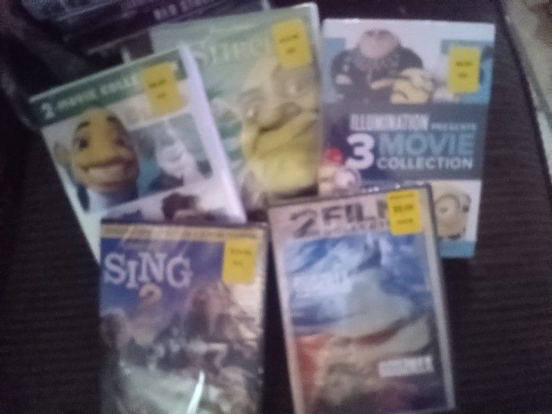 DVDs 5 Brand New Assorted