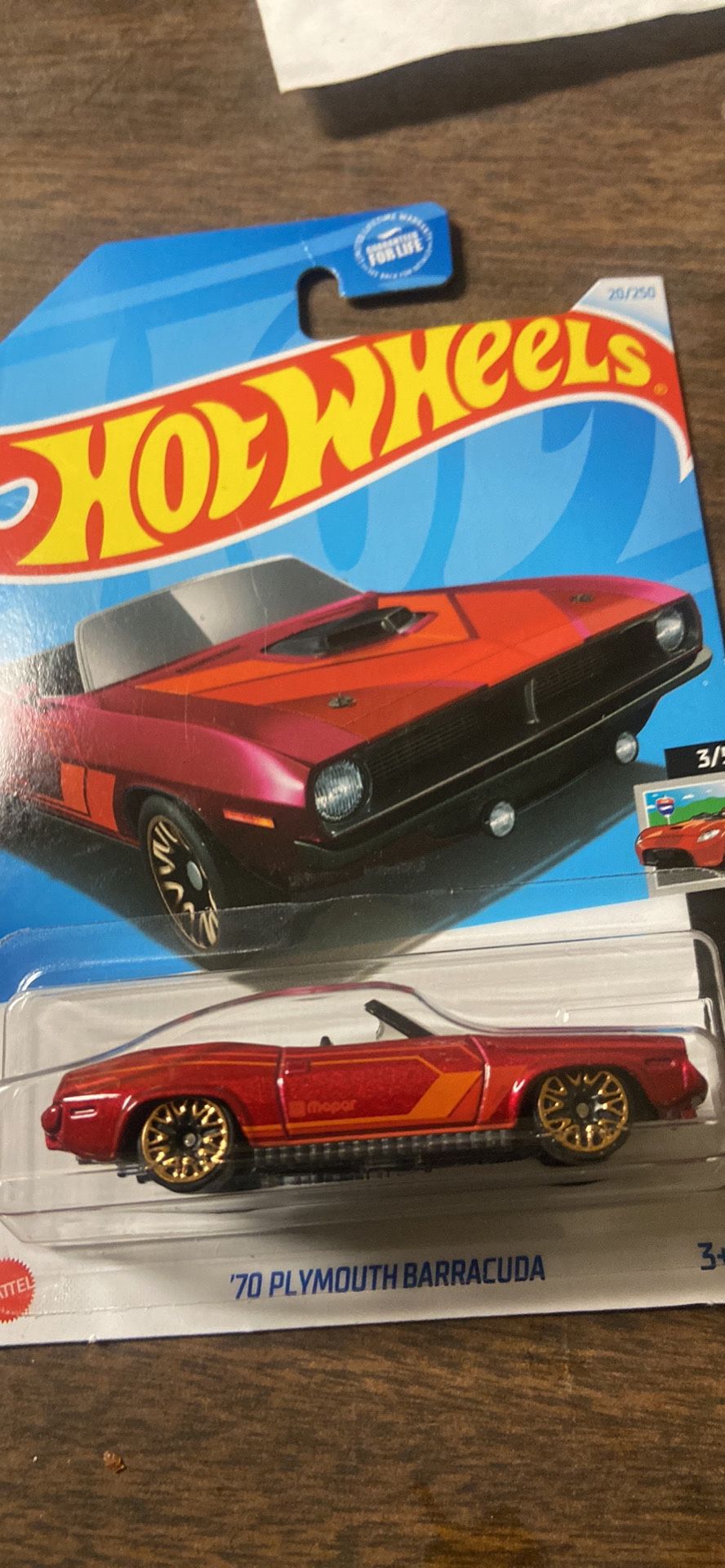 Hot Wheels 2024 #020r 1970 Plymouth Barracuda Dark Red