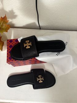 Tory Burch Black Slides ✨ Size 8 & 9 – Brand New