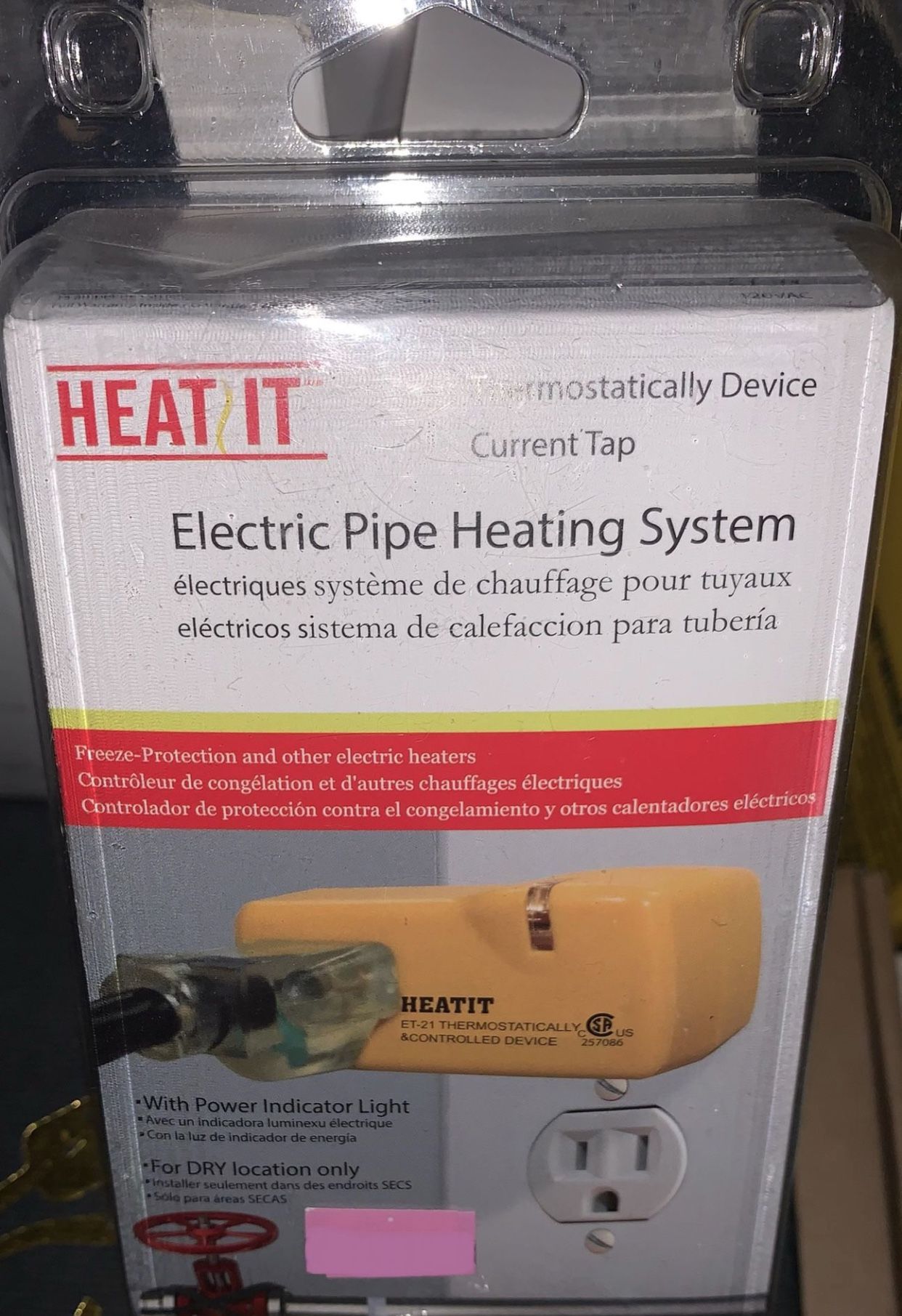 Easy Heat EH-38 Freeze Thermostatically Controlled Valve and Pipe Heating System