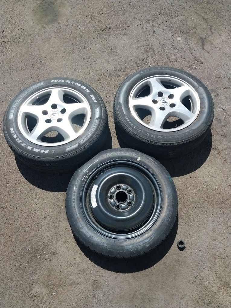 2003 Acura TL Stock Rims And Spare Donut