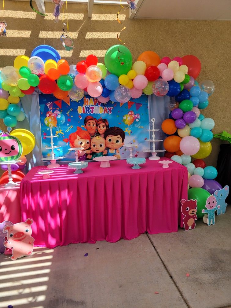 Candy Tables Party Decore  Balloons Garland 