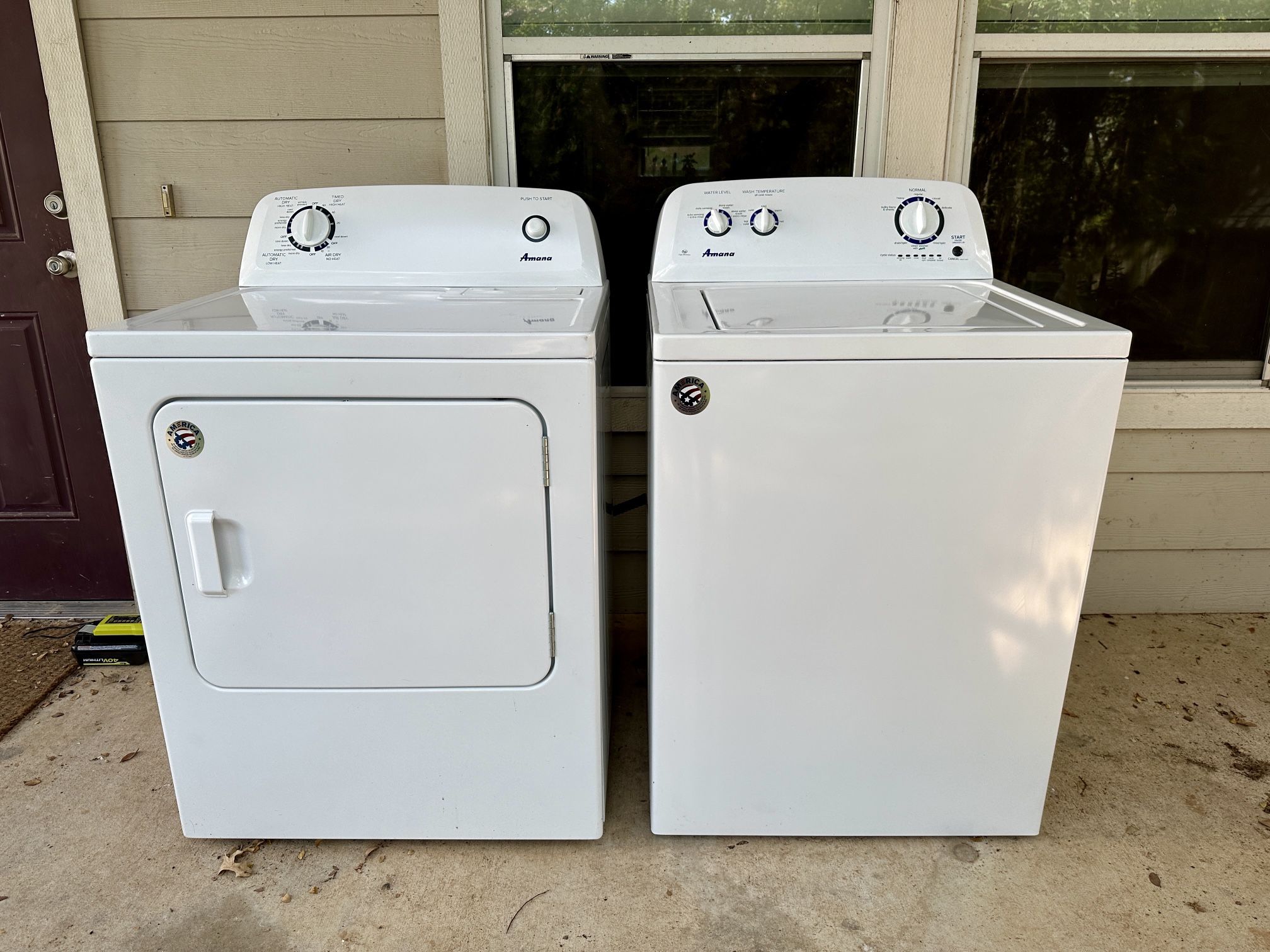 Amana As-New Washer/Dryer Set