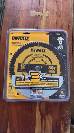 Dewalt 12” 80 tooth fine finish saw blade