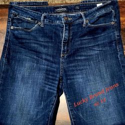 Womens Lucky Brand Size 11 Dark Blue Jeans
