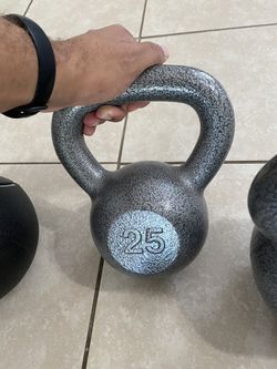 Kettlebell 25 Lbs Cast Iron