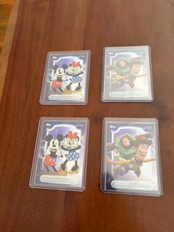 Topps D23 Disney Trading Cards Set of 4