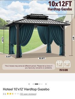 New in box Allen Roth gazebo