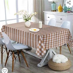 Polytable Tablecloth for Rectangle  Thanksgiving Tablecloth Wrinkle Free Anti-Fading Tablecloths Washable Table Cover   