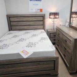 New 4pc Bedroom Set In Box- FREE MATTRESS AVAILABLE