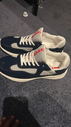 Prada Low-Top Sneakers Navy and Grey