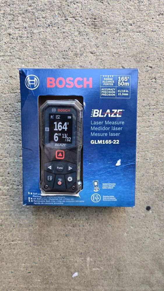 Bosch Blaze 165ft Dual Power Battery Laser Distance