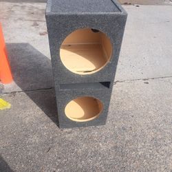 Dual Slotted 12" Car Speaker Enclosure- 50.00