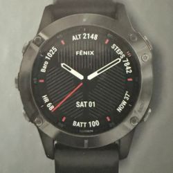 Fenix 6 With Extra Band And Charger With Box