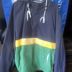 Sperry Retro Colorblock Pullover Windbreaker (Size M) – $65
