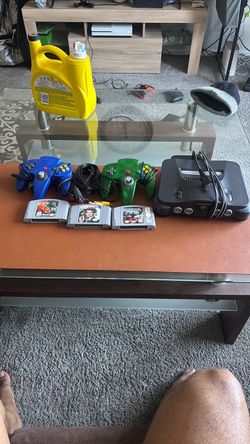 Nintendo 64 Console Bundle with Controllers and Games