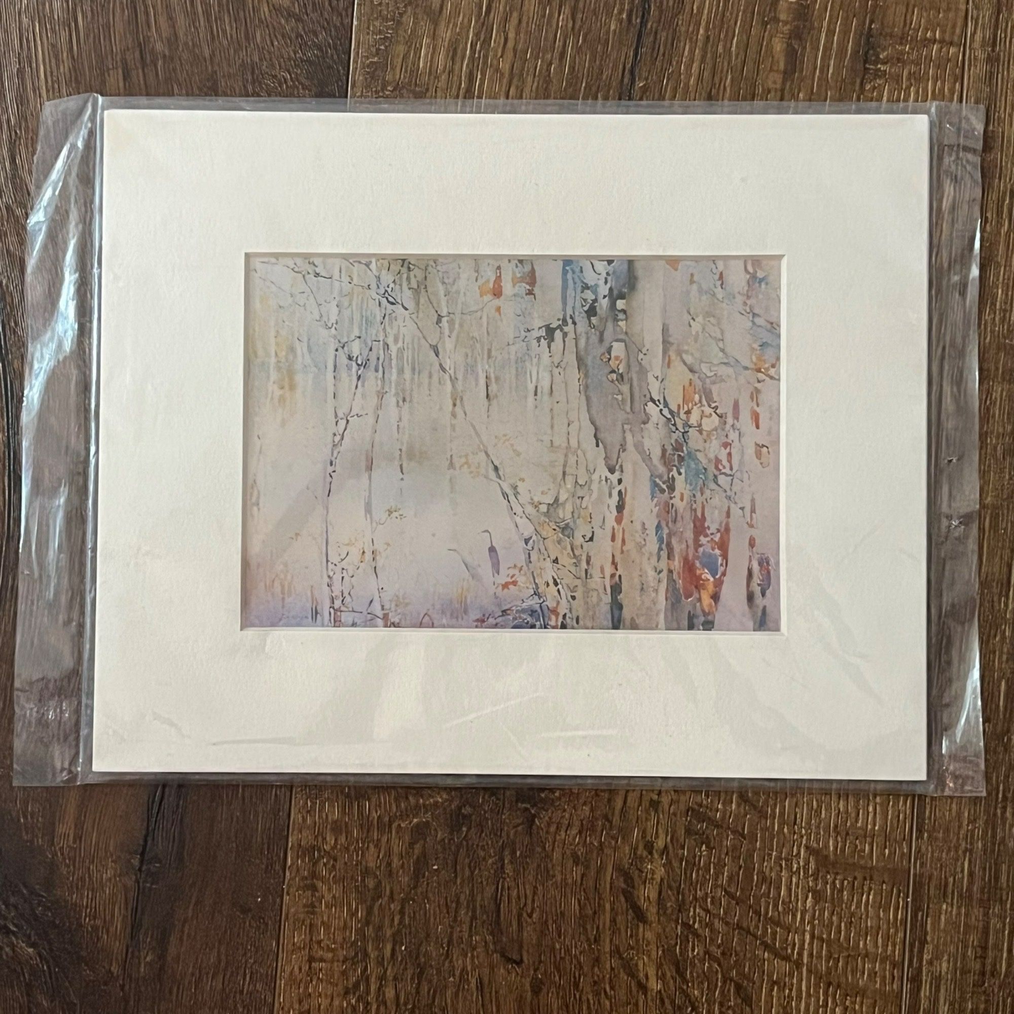 8X10" Matted Print Art Picture Painting Alice Ravenel Huger Smith: The Reserve in Winter