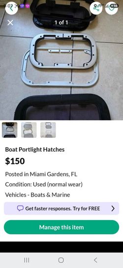 Portlight hatch