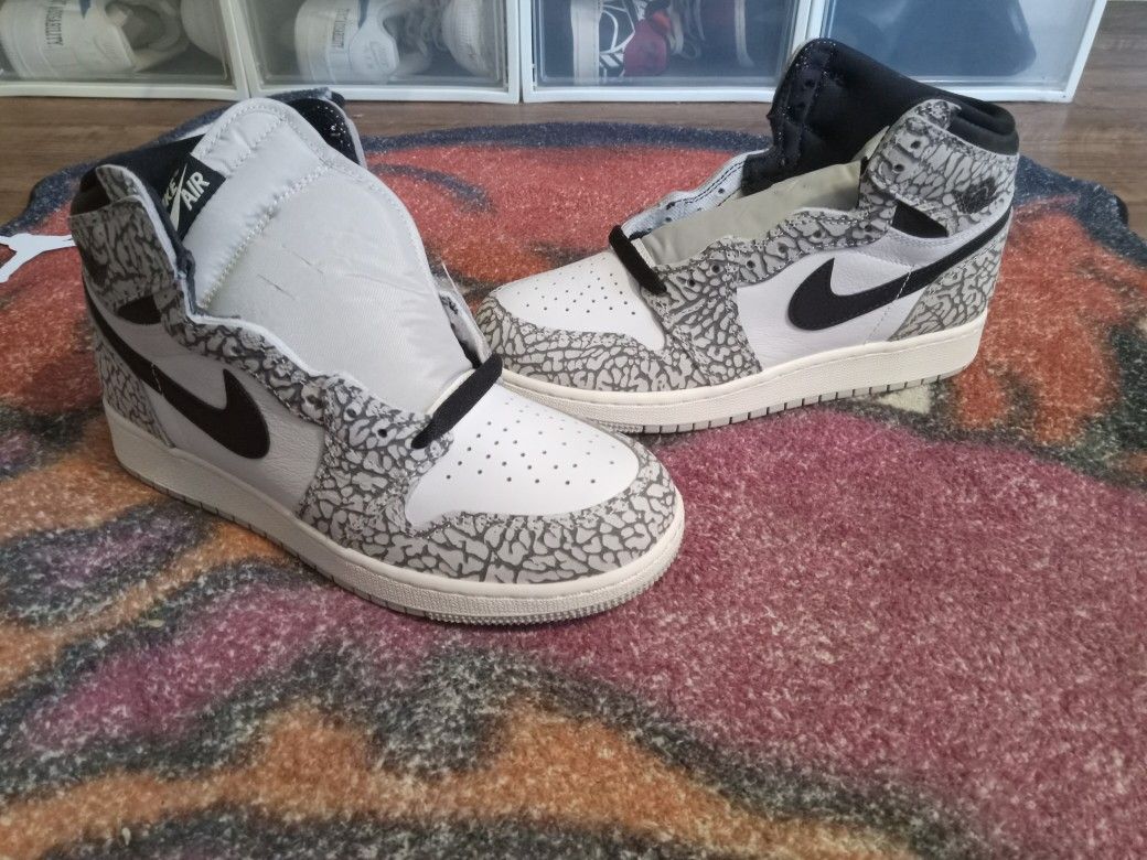 Air Jordan 1 Elephant Print 2023 Sz 6y New Without Box