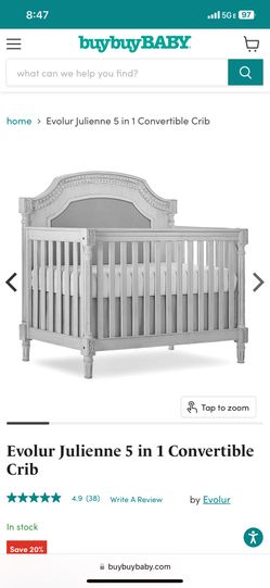 Evolur Julienne Baby Crib