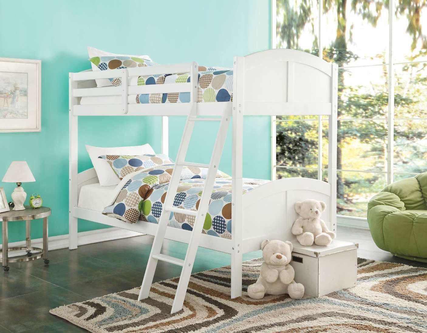 Twin/Twin Bunk Bed - 37009 - White MU S