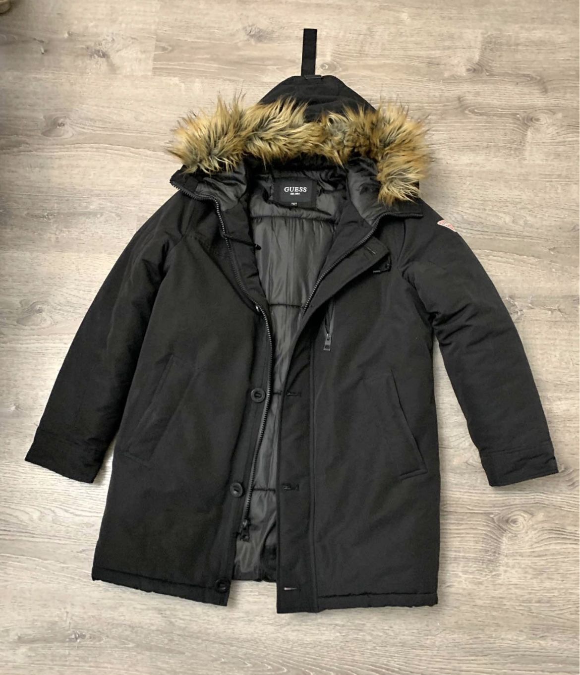 Guess parka coat men’s medium