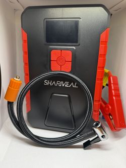 New 2 In 1 Car Engine Jumper + Air Compressor