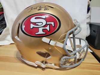 Jerry Rice signed full size speed helmet
