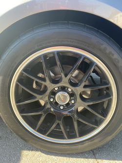Drag 5 Lug Rims with Firestone wheels