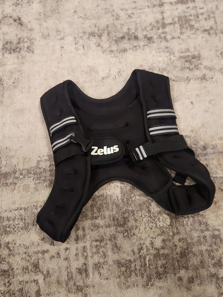 12 lb Weighted Workout Vest – Durable, Adjustable & Reflective