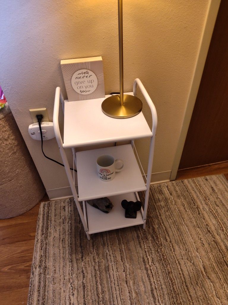$10 - New White Metal Utility Stand