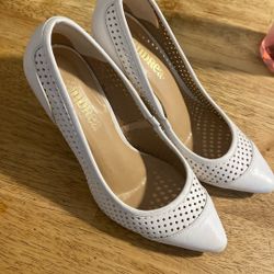 Andrea White Heels