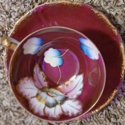 3 Beautiful Royal Sealy  Hand Crafted Bone China Teacup Sets.