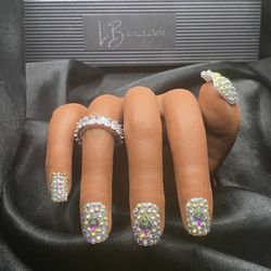 BLING SQUARE - Natural Handmade Premium Press On Nails